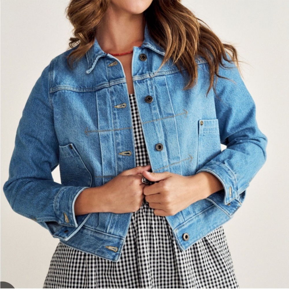 Tecovas Trucker Light Blue Denim Jacket